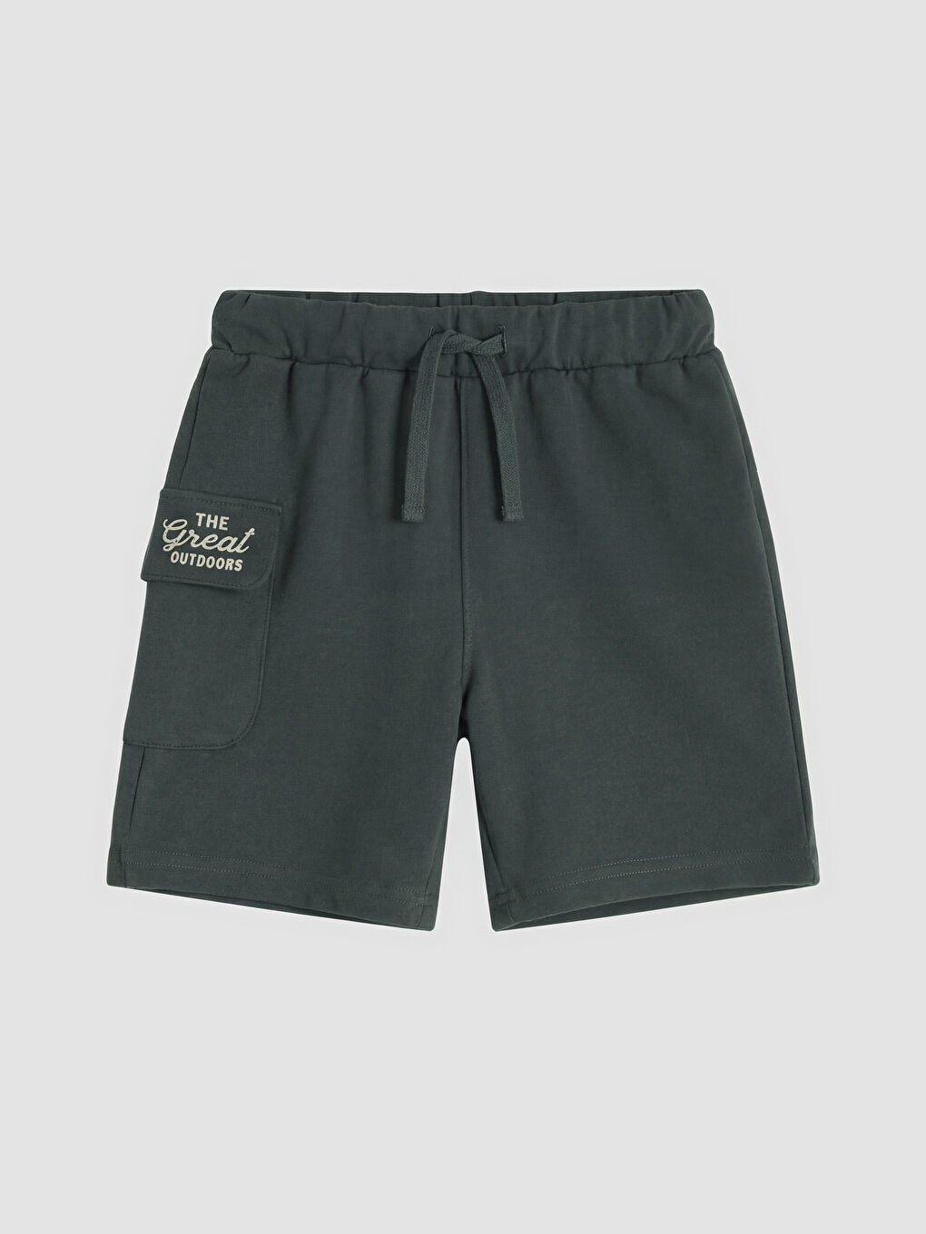 Antrasit Erkek Çocuk Cepli Şort 2'li-1