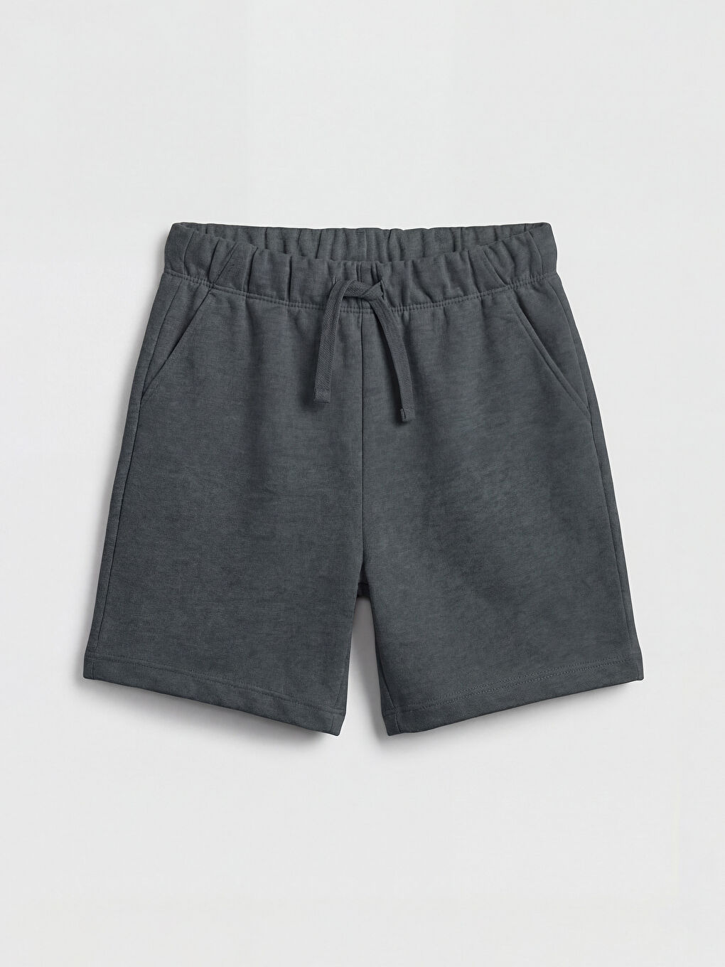 Gri Erkek Çocuk Cepli Şort 2'li-3
