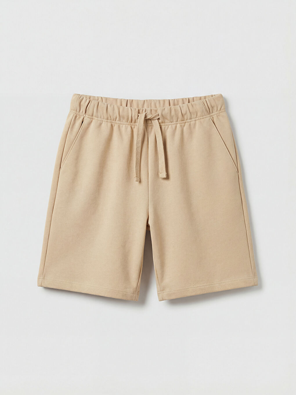 Bej Erkek Çocuk Cepli Şort 2'li-1