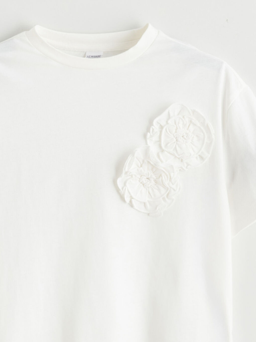 Девочки экрю Футболка-2