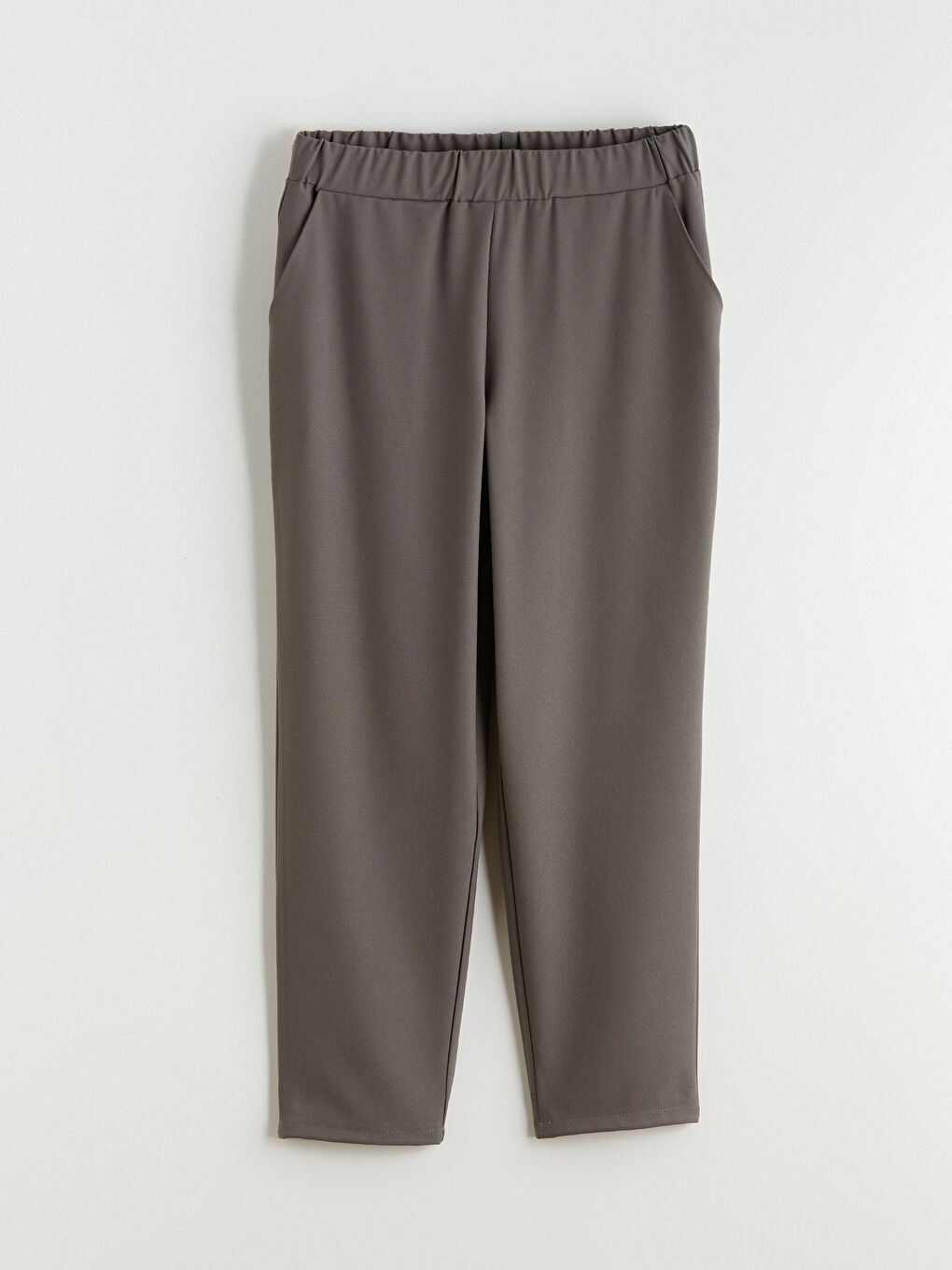 Haki Beli Lastikli Kadın Pantolon-4