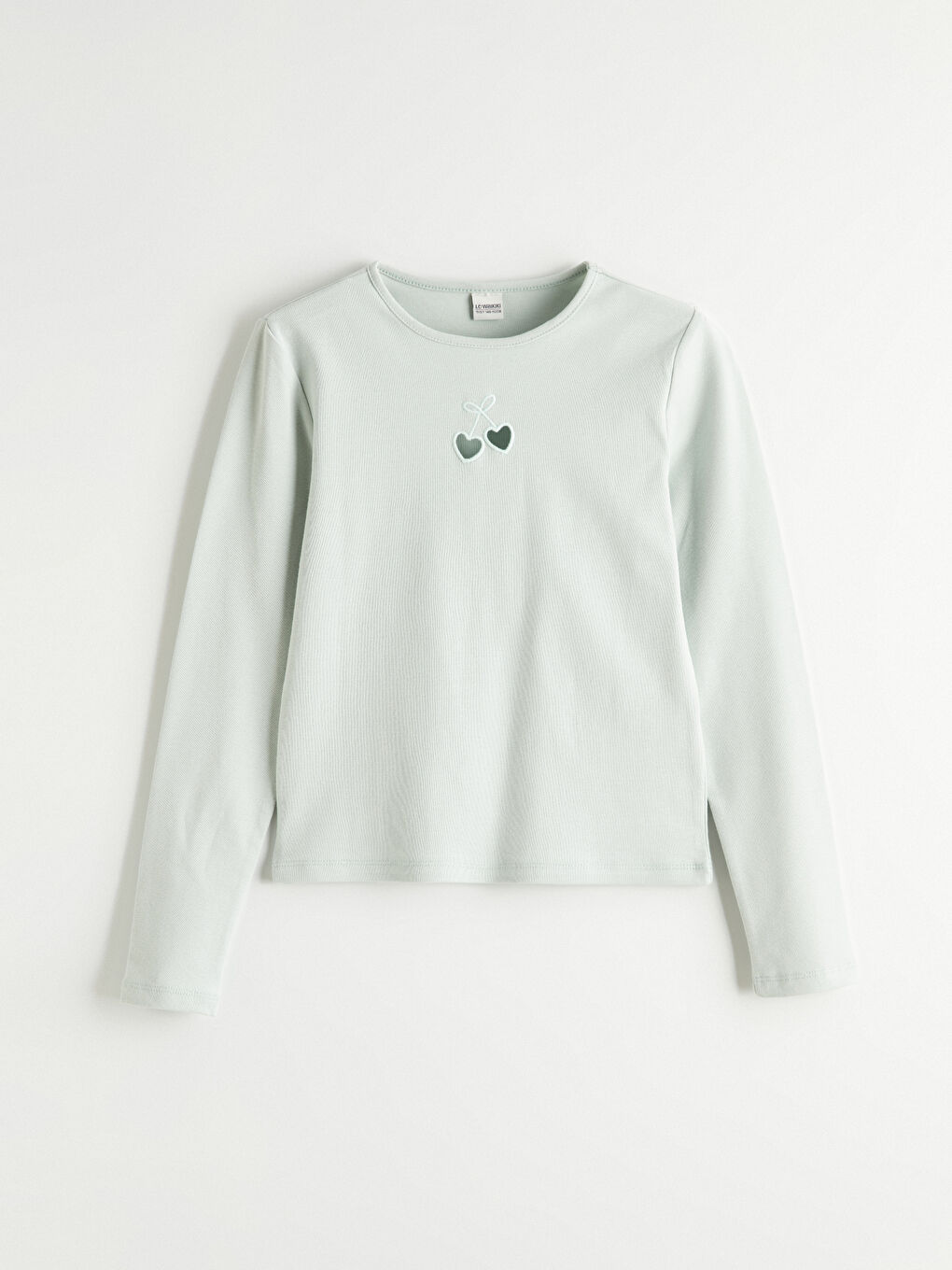 Girls' Embroidered Crew Neck T-Shirt