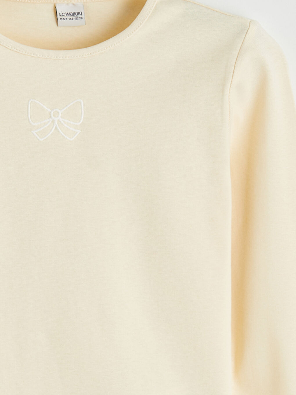 Embroidered Crew Neck T-shirt for Girls-2