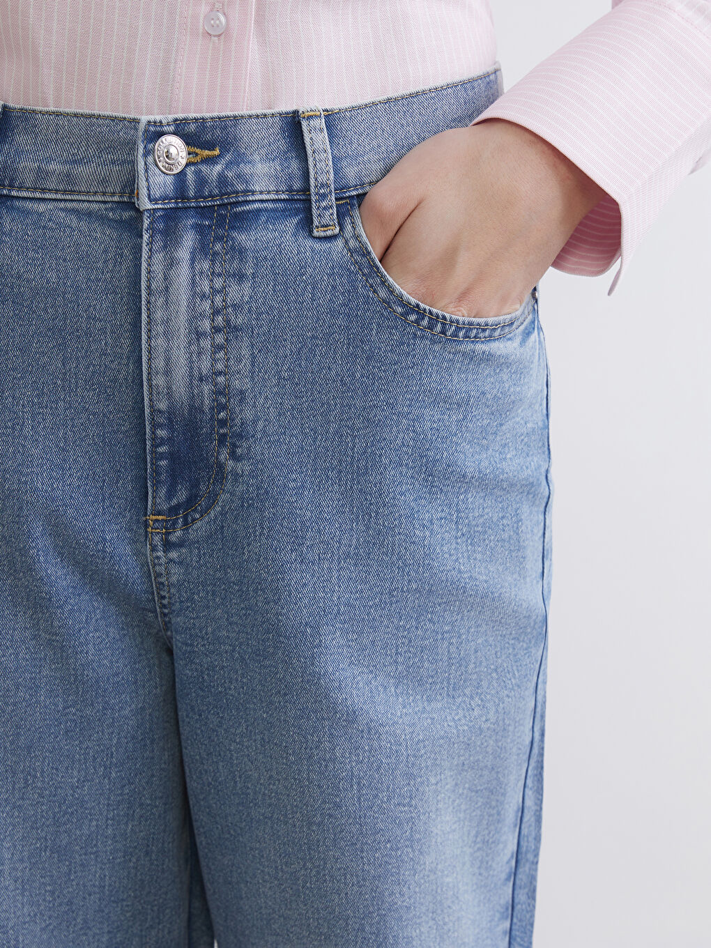 Женщины Индиго Джинсы-2