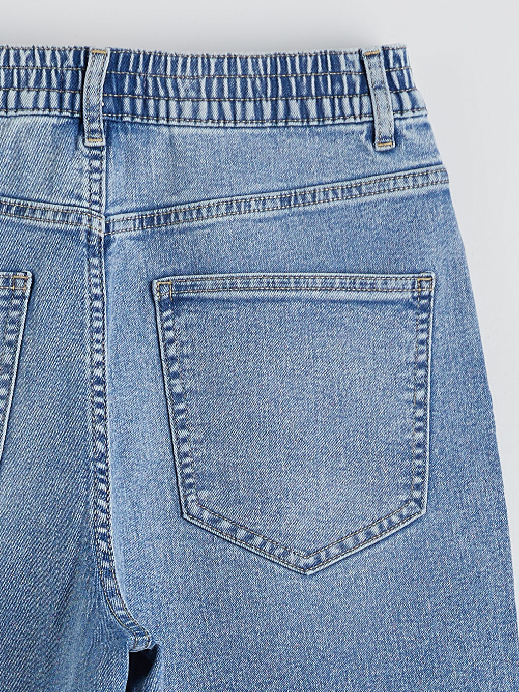 Женщины Индиго Джинсы-6