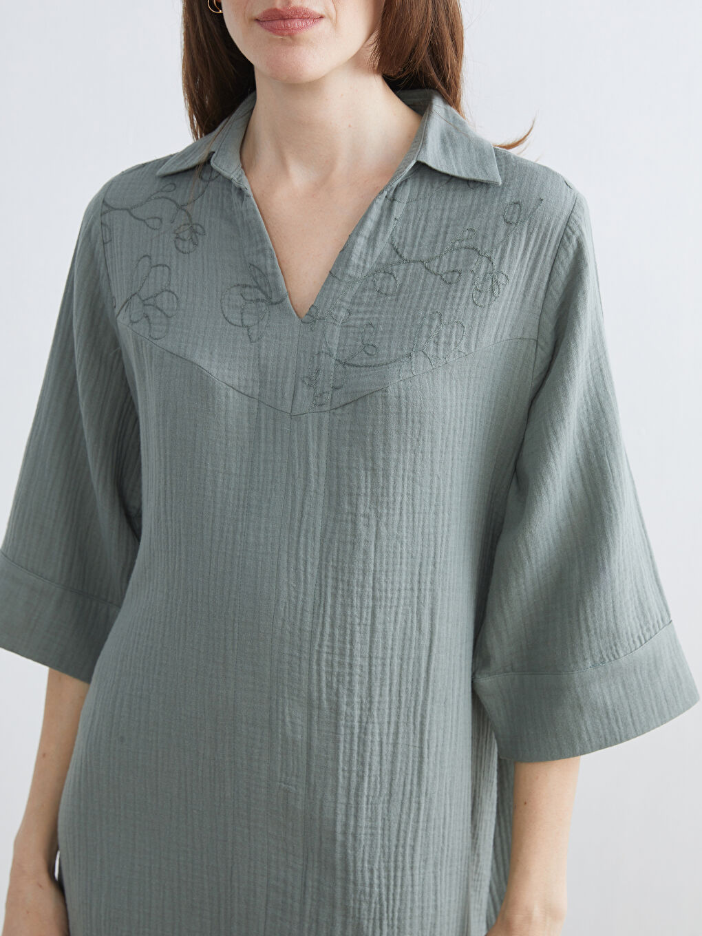 TAMNO ŽUTA Haljina Žena-2