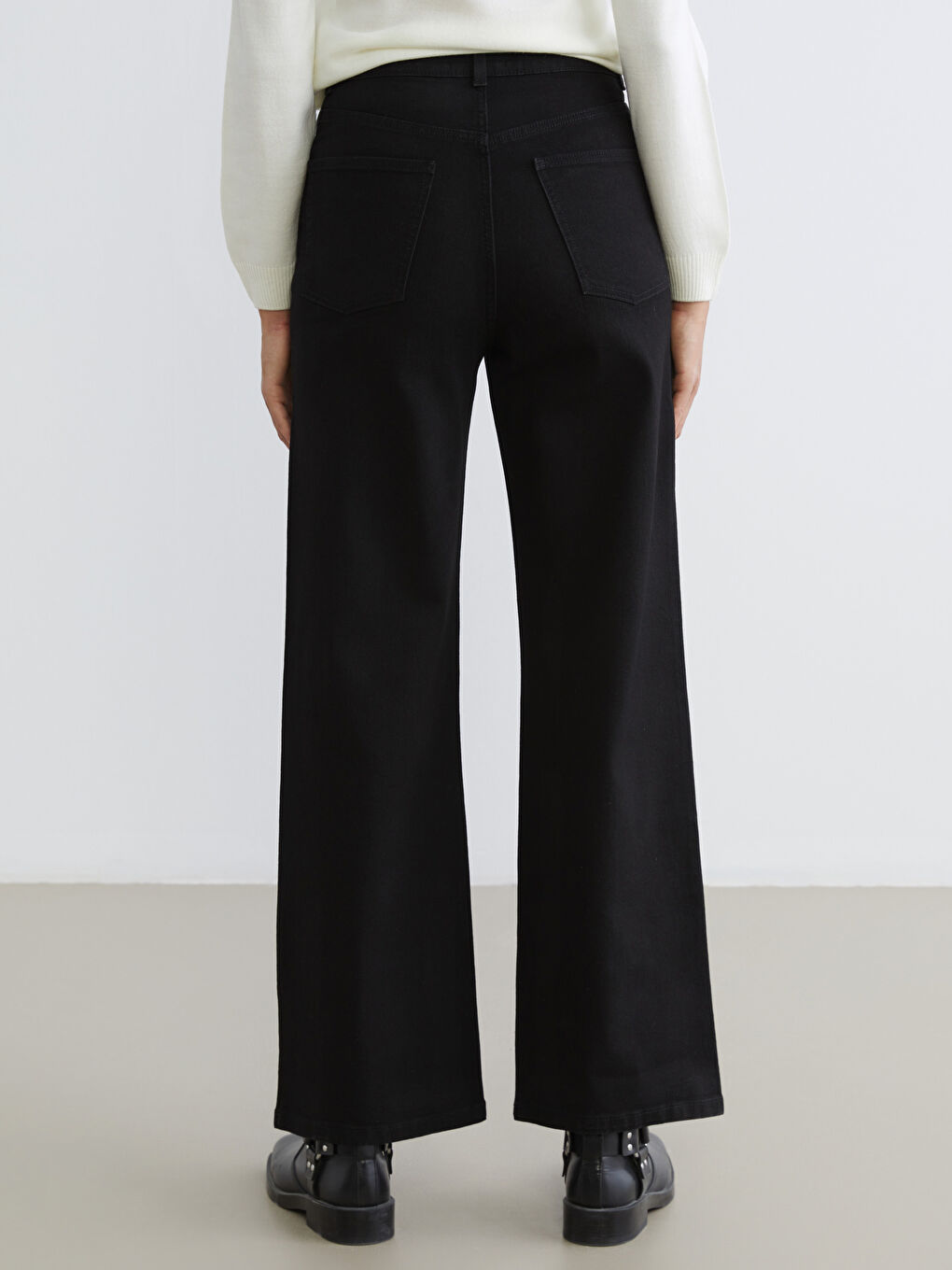 Әйелдер қара Джинсы шалбар-3