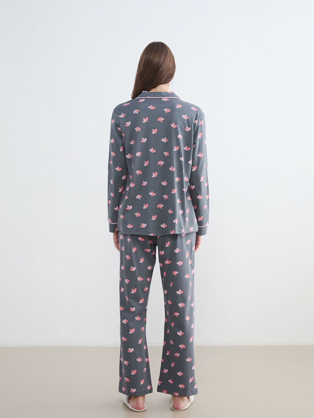 Heart-Print Women's Pyjama Set-3