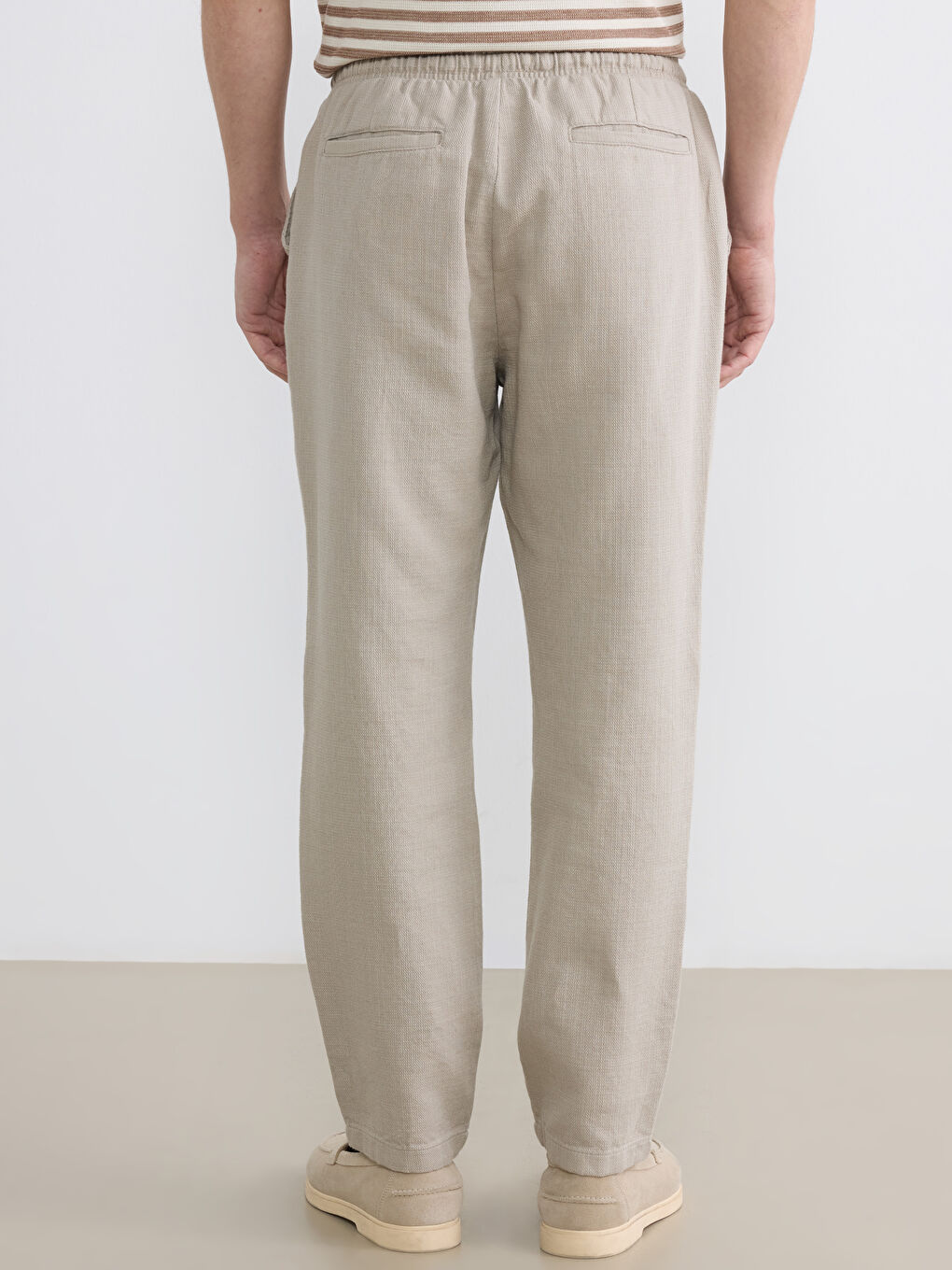 Men's Gabardine Trousers in a Regular Fit-3