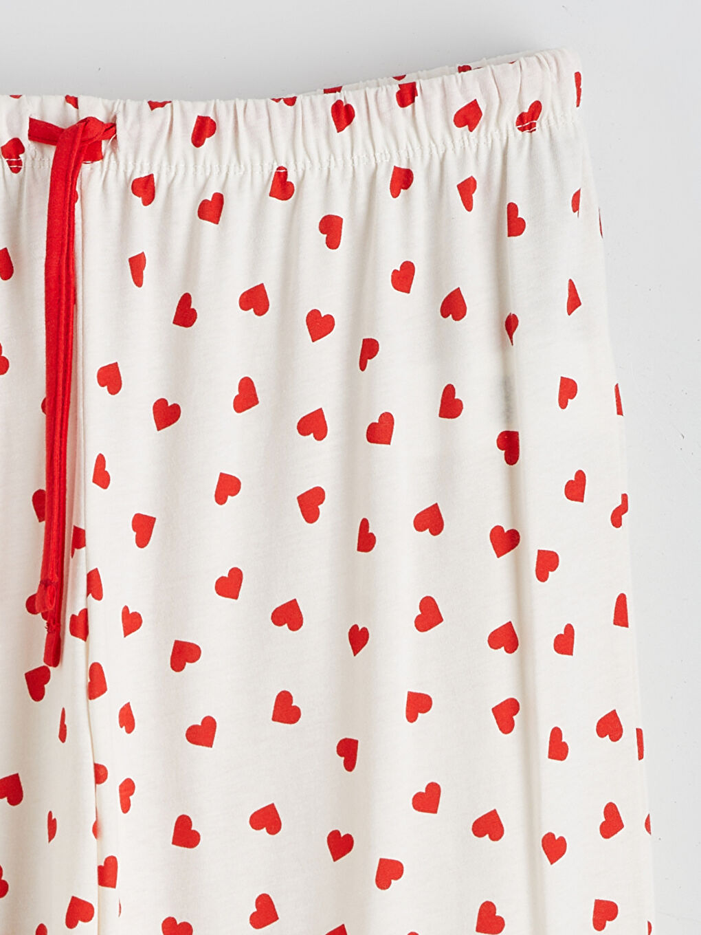 Ekru Gömlek Yaka Baskılı Hamile Pijama Takımı-8