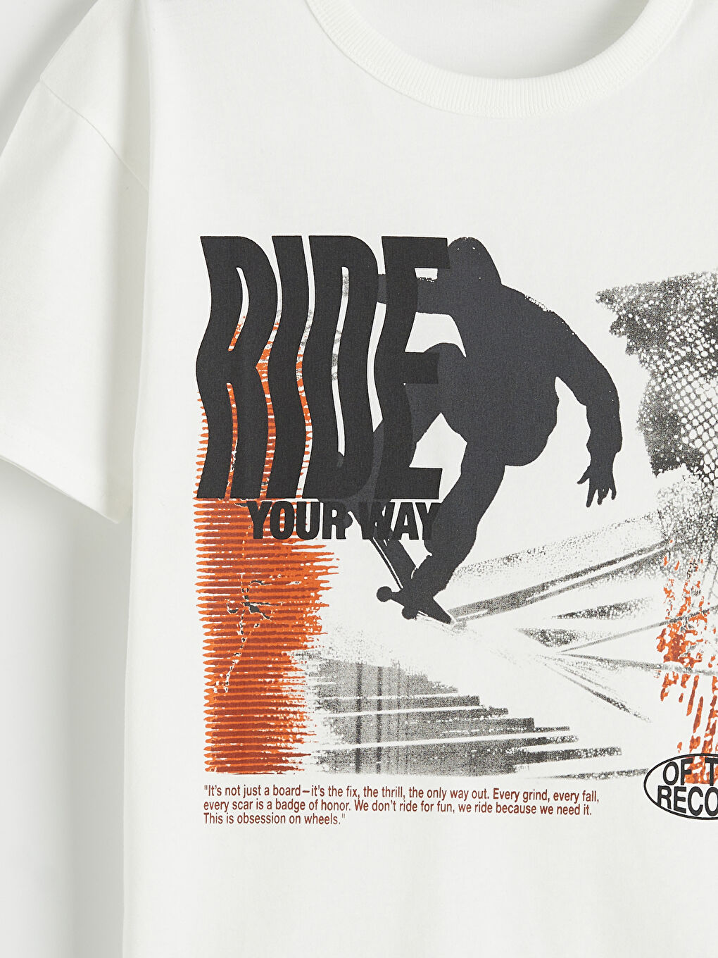 Ekru Erkek Çocuk Baskılı Tişört-2