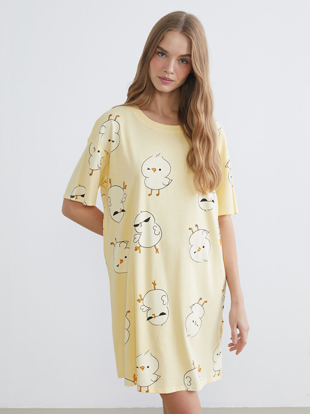 Женщины Жёлтый Ночная сорочка-1