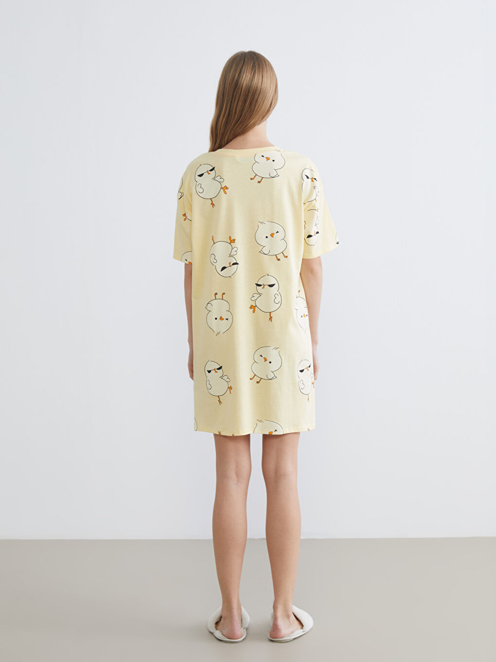 Женщины Жёлтый Ночная сорочка-3