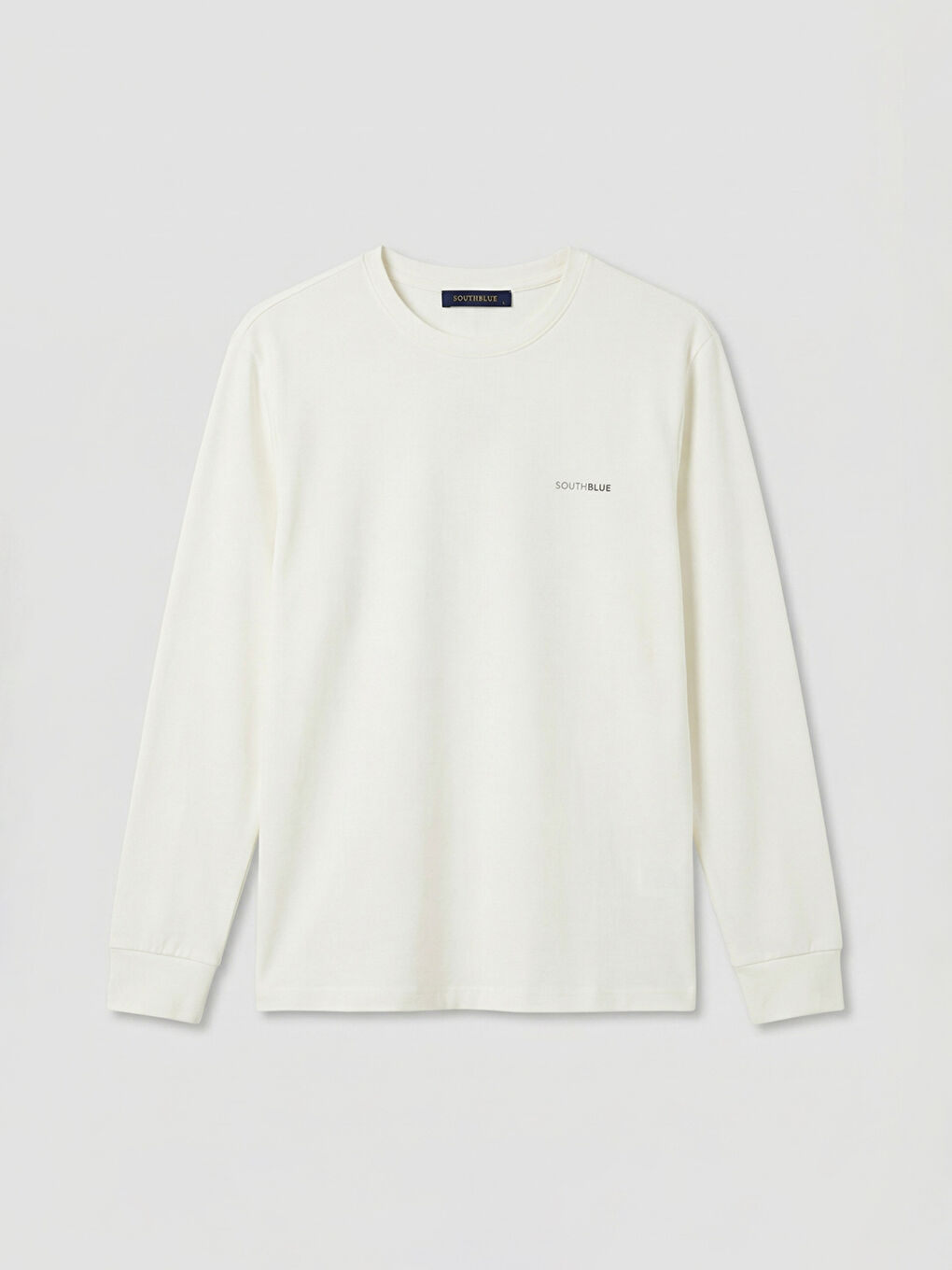 Ekru Bisiklet Yaka Erkek Sweatshirt