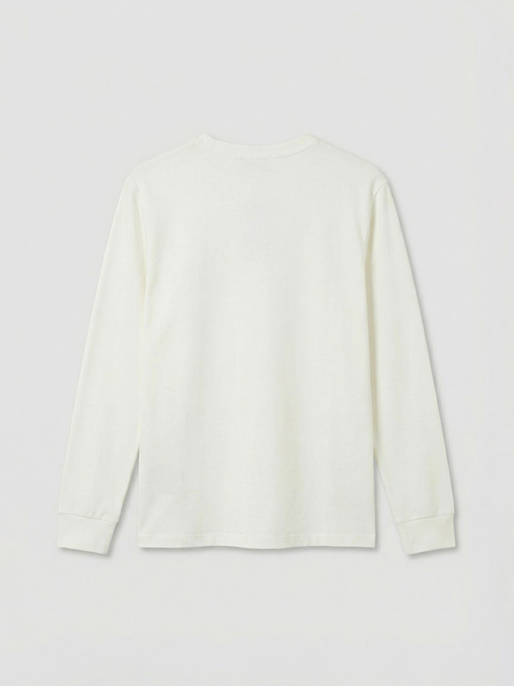 Ekru Bisiklet Yaka Erkek Sweatshirt-1