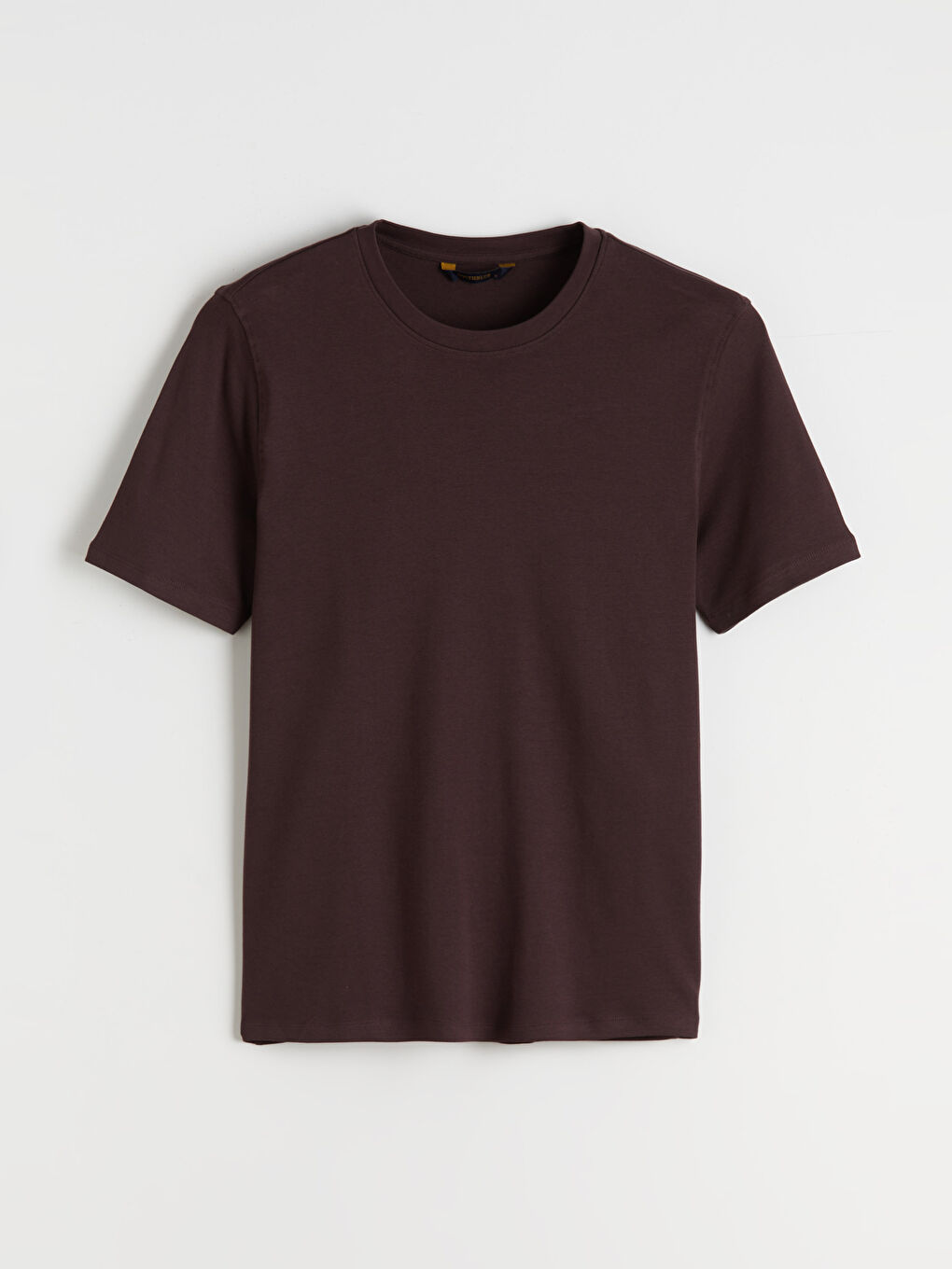 Mürdüm Bisiklet Yaka Erkek Tişört-4