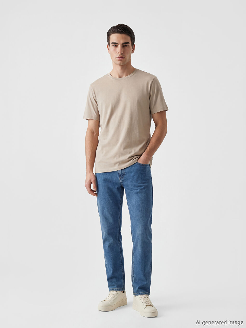 Mann BEIGE T-shirt-1