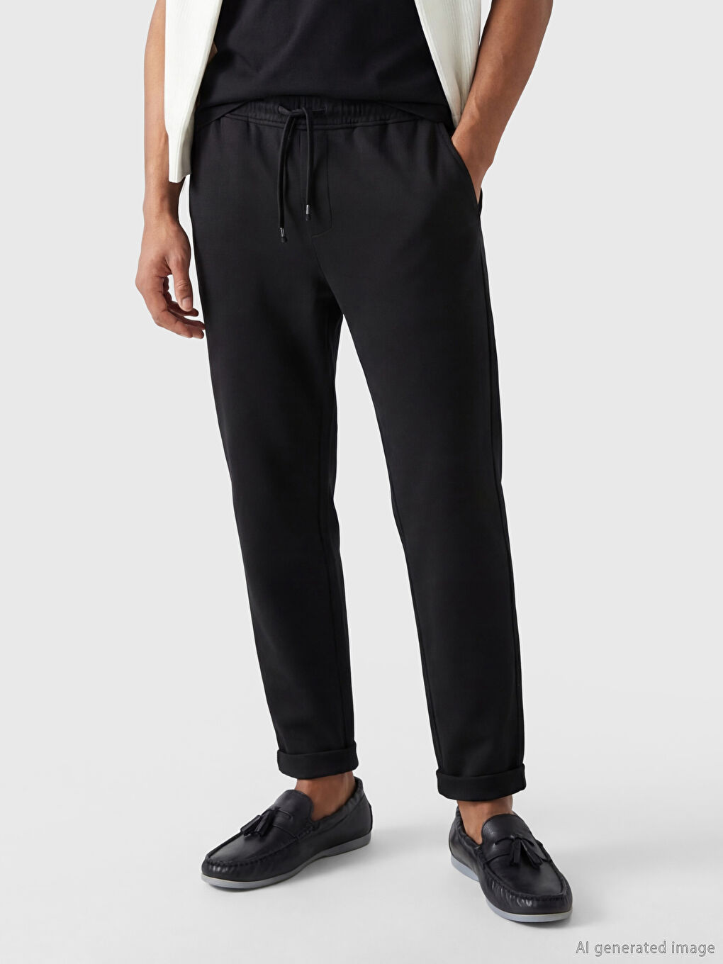 سروال رجالي بقصة عادية-1