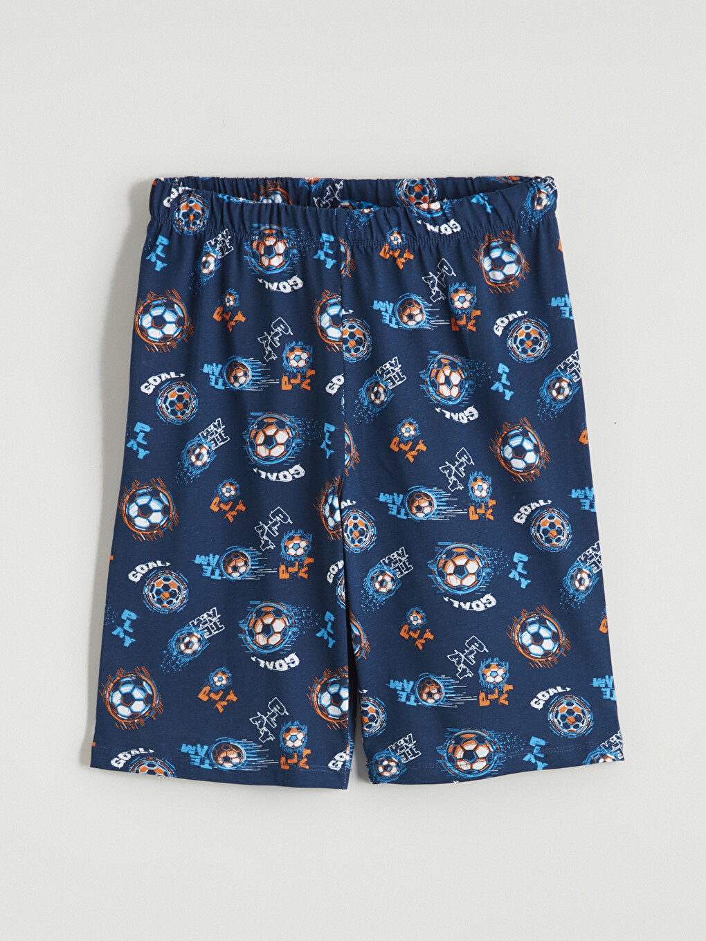 Lacivert Desenli Erkek Çocuk Pijama Şort