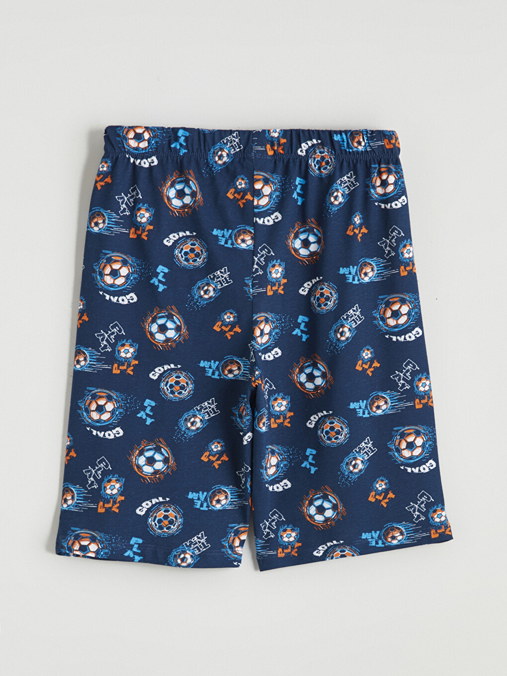 Lacivert Desenli Erkek Çocuk Pijama Şort-1