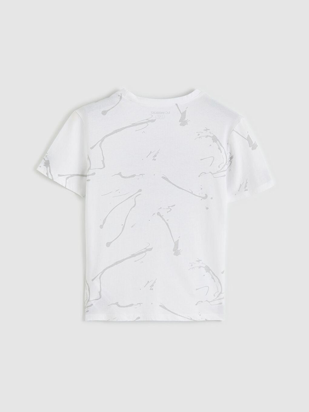 Beyaz Baskılı Erkek Çocuk Şortlu Pijama Takımı-3