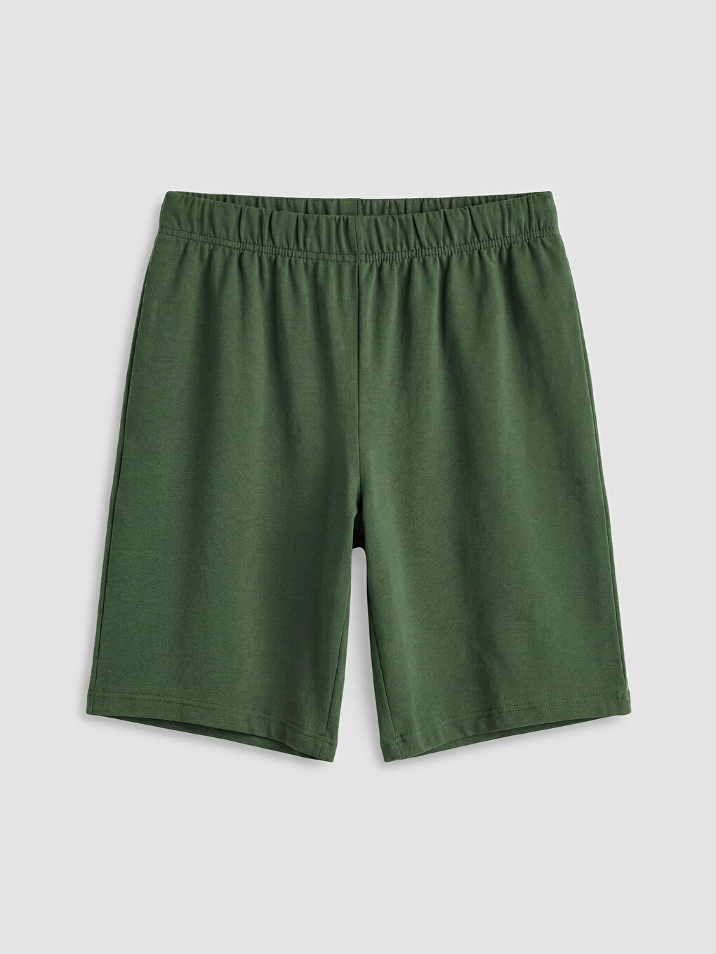 Yeşil Beli Lastikli Erkek Çocuk Pijama Şort