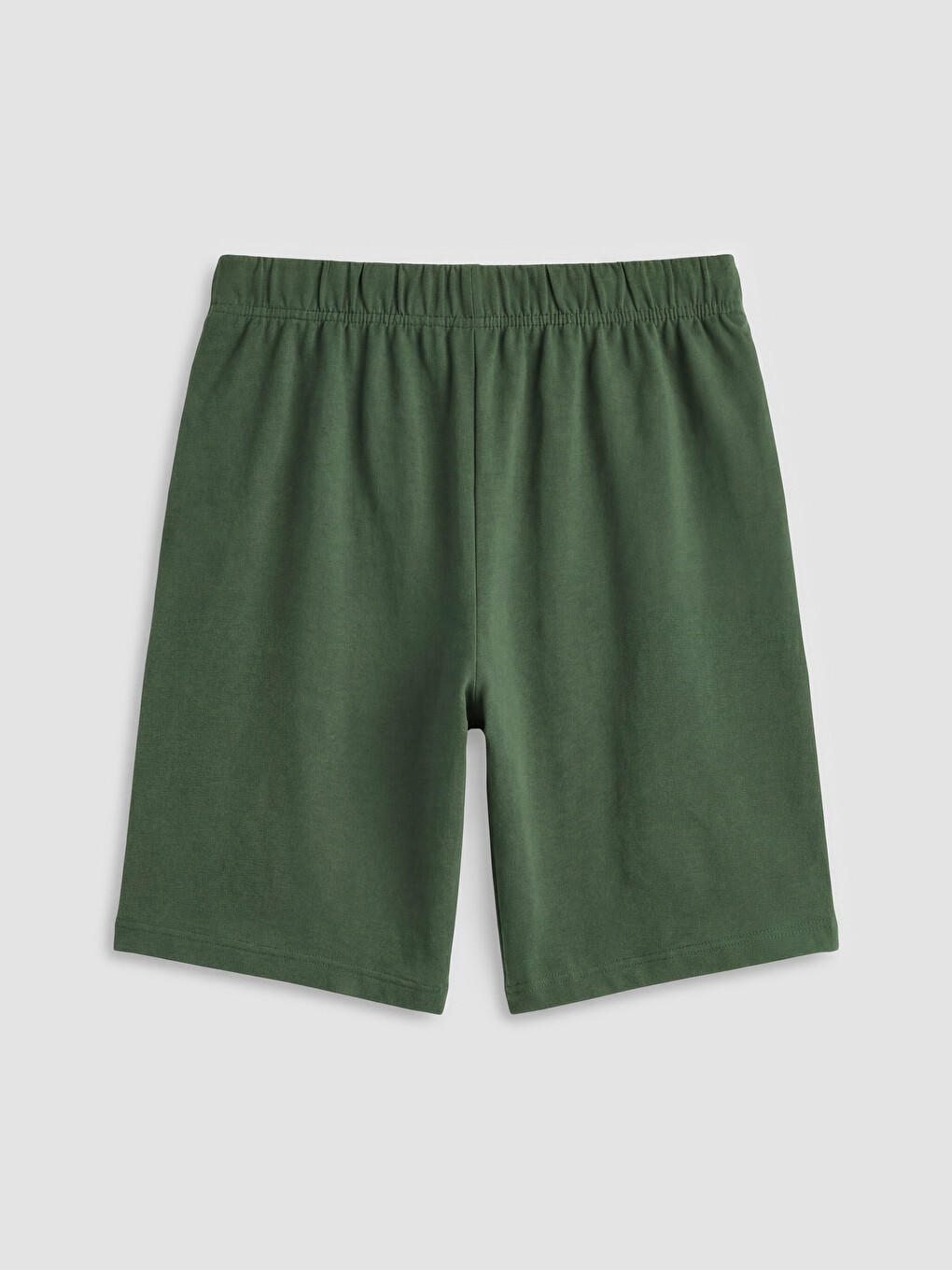 Yeşil Beli Lastikli Erkek Çocuk Pijama Şort-1