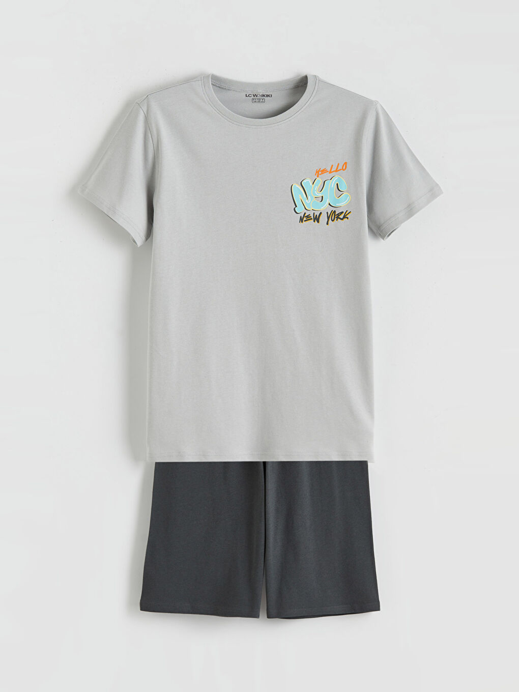 Printed Boys' Short Pajama Set