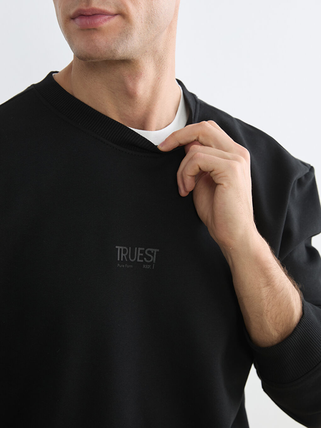 Men's Crew Neck Heavy Sweatshirt-2