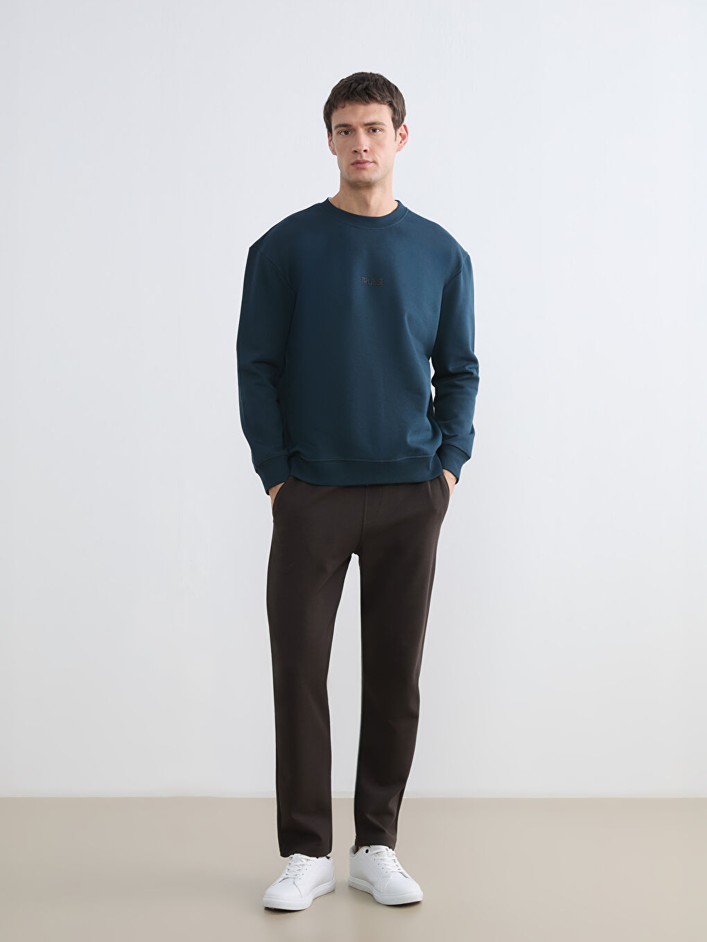 Crew Neck Men's Sweatshirt-1