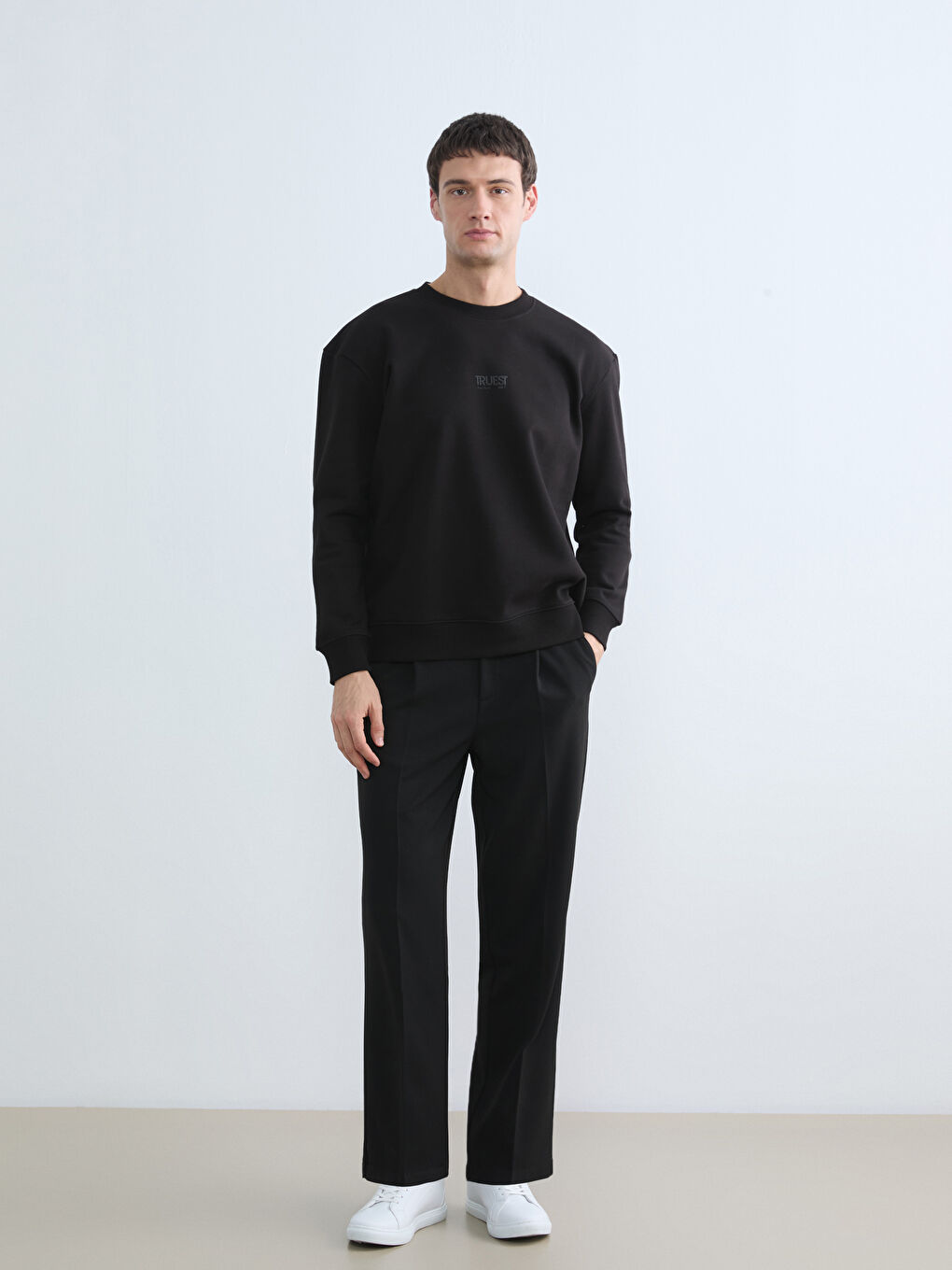 Crew Neck Men's Sweatshirt-1