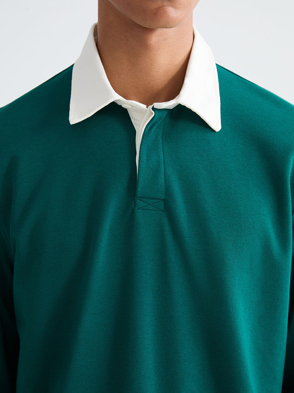 Polo Neck Men's Sweatshirt-2