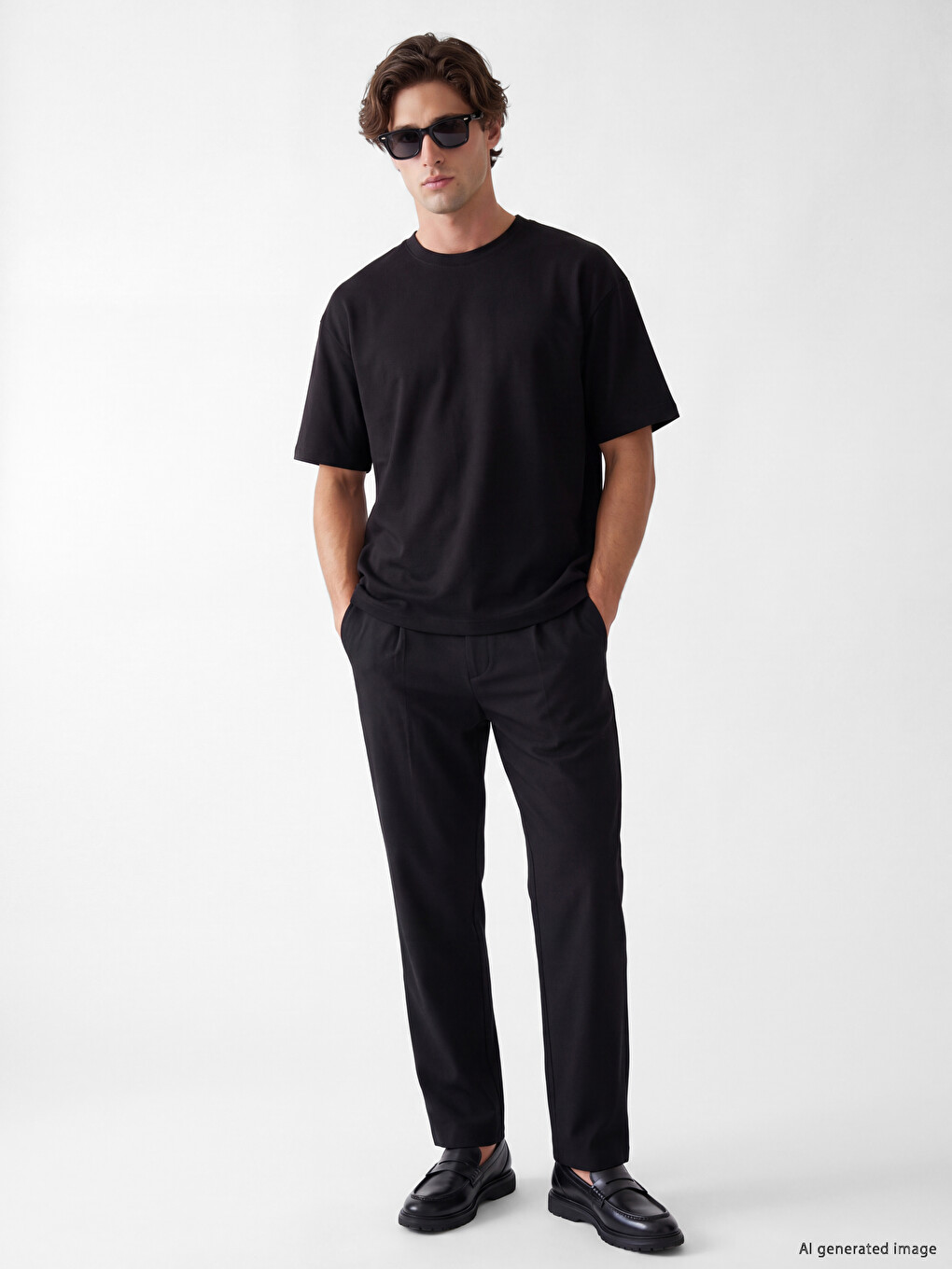 Loose Fit Fluid Fabric T-shirt /04-1