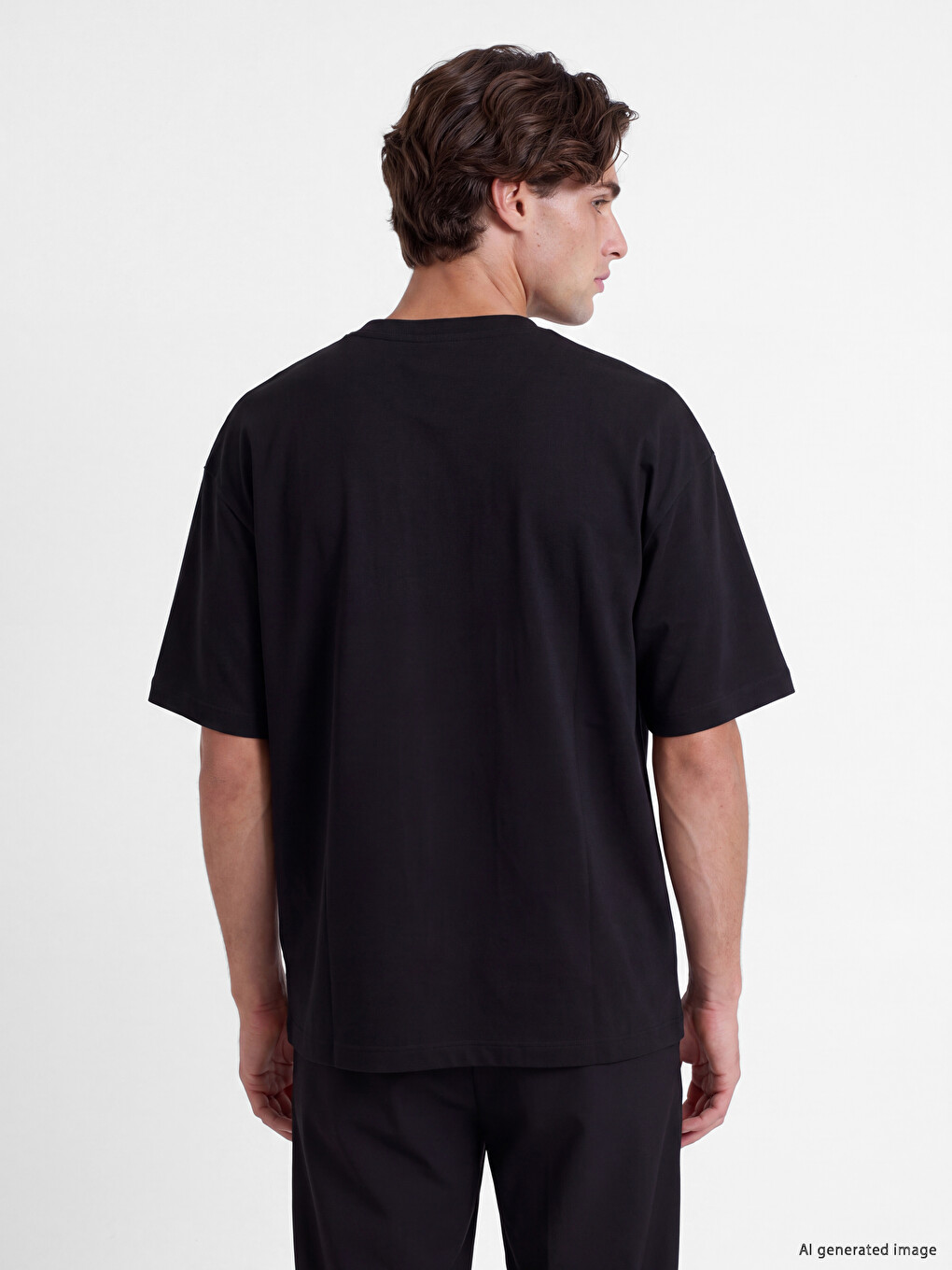Loose Fit Fluid Fabric T-shirt /04-3
