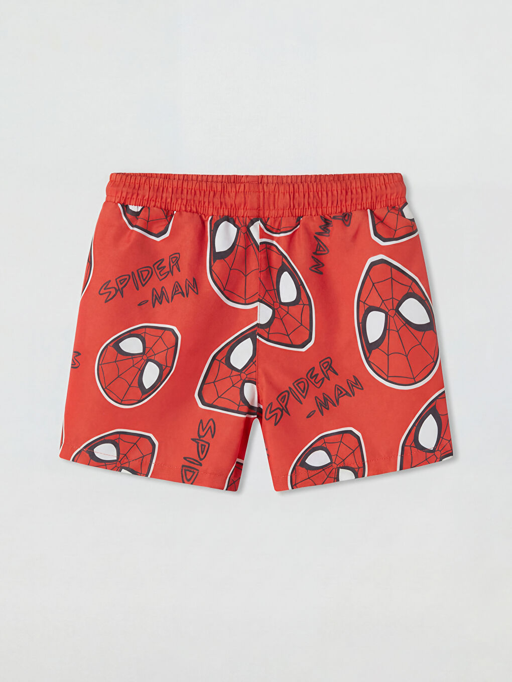 Kırmızı Spider-Man Baskılı Erkek Çocuk Deniz Şortu-1