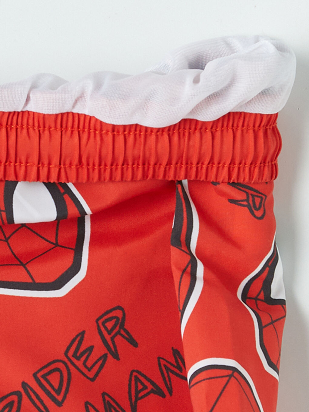 Kırmızı Spider-Man Baskılı Erkek Çocuk Deniz Şortu-3