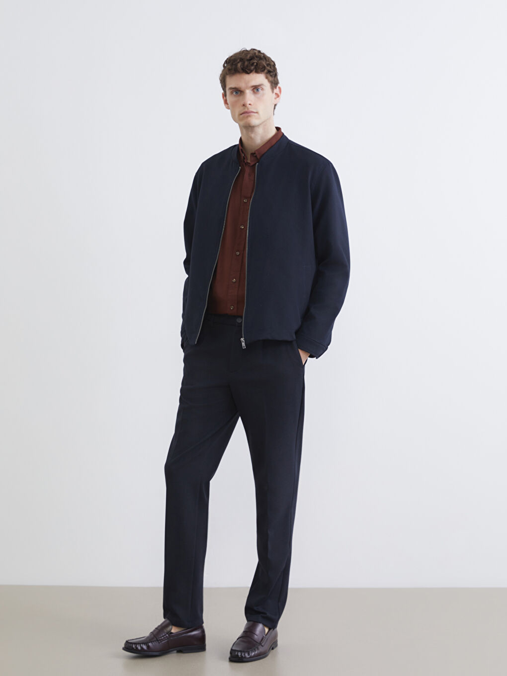 Lacivert Standart Fit Erkek Pantolon