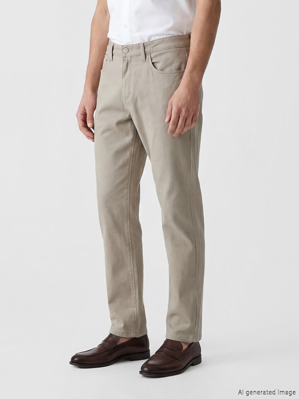 Regular Fit Dobby Fabric Men's Trousers-1