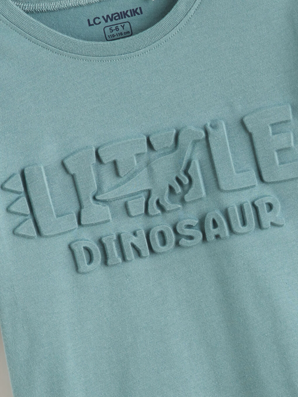 Yeşil Dinozor Baskılı Erkek Çocuk Pijama Üst-2