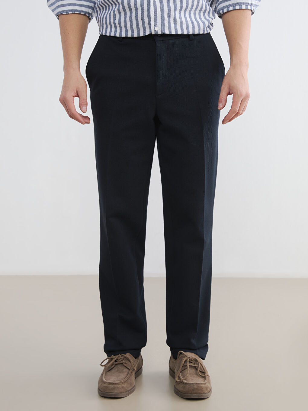 Lacivert Standart Fit Erkek Pantolon-1