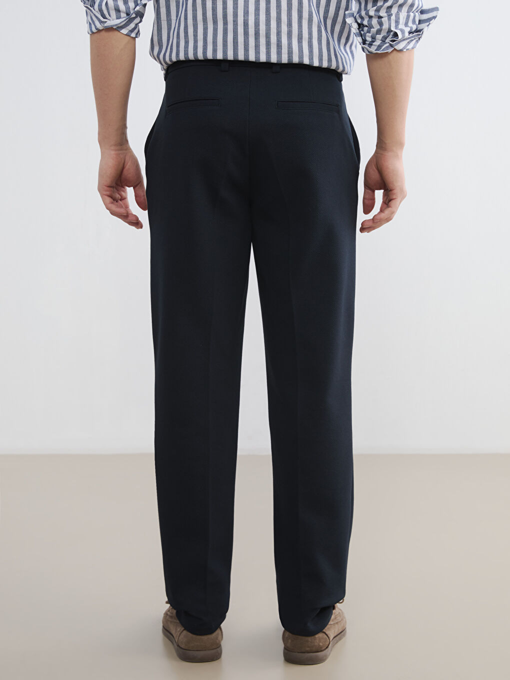 Lacivert Standart Fit Erkek Pantolon-3