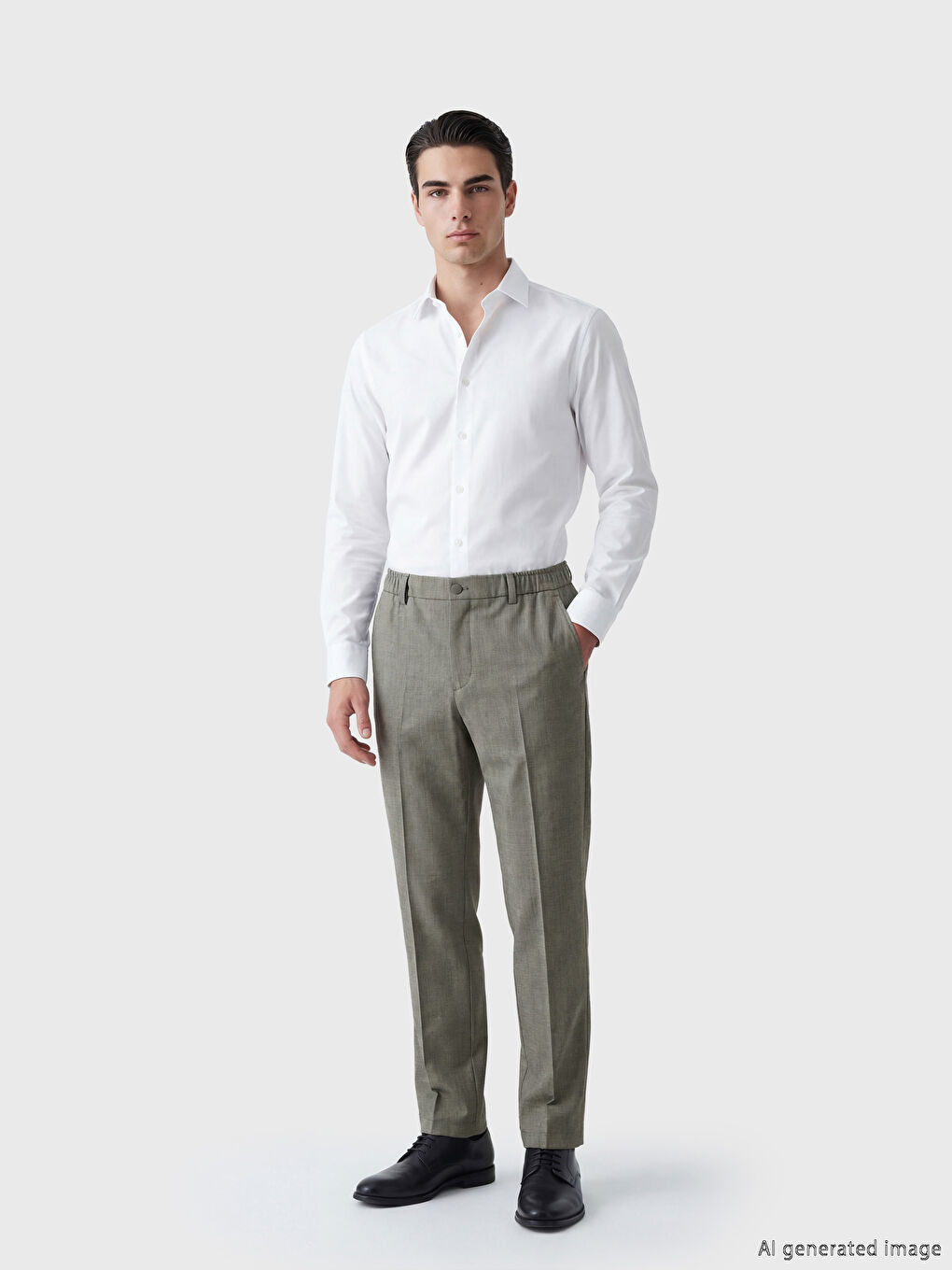 Брюки прямого кроя текстурированные для мужчин