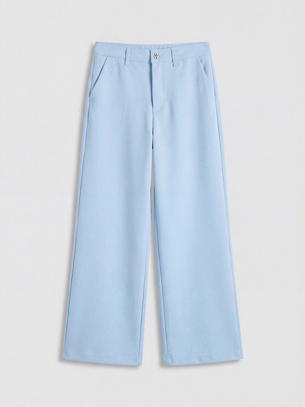 Lila Wideleg Kız Çocuk Pantolon