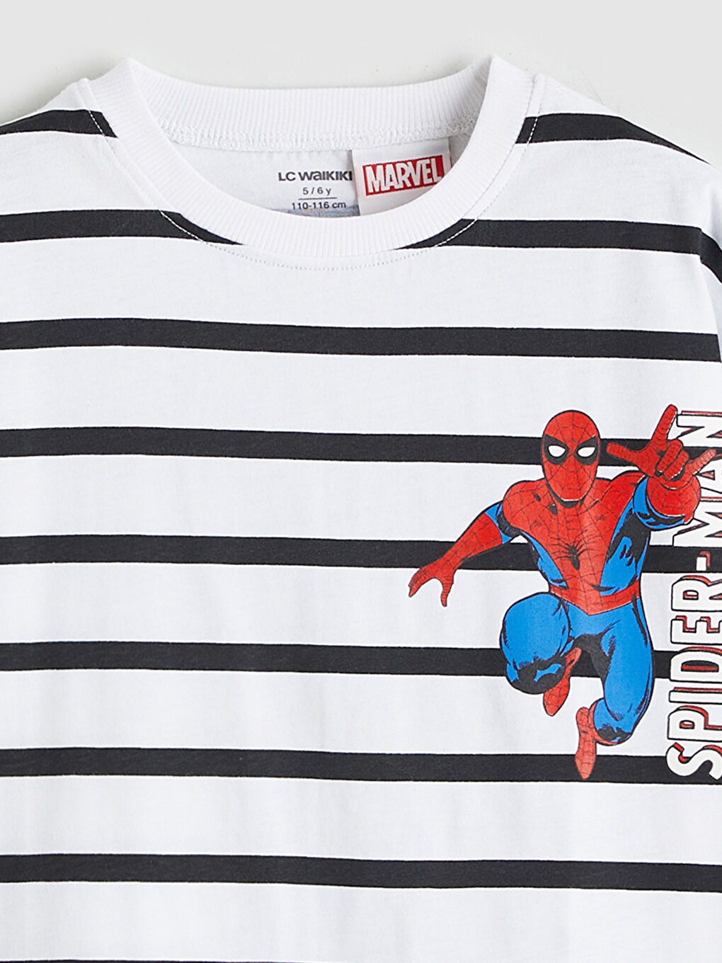 Beyaz Spider-Man Baskılı Erkek Çocuk Tişört-2