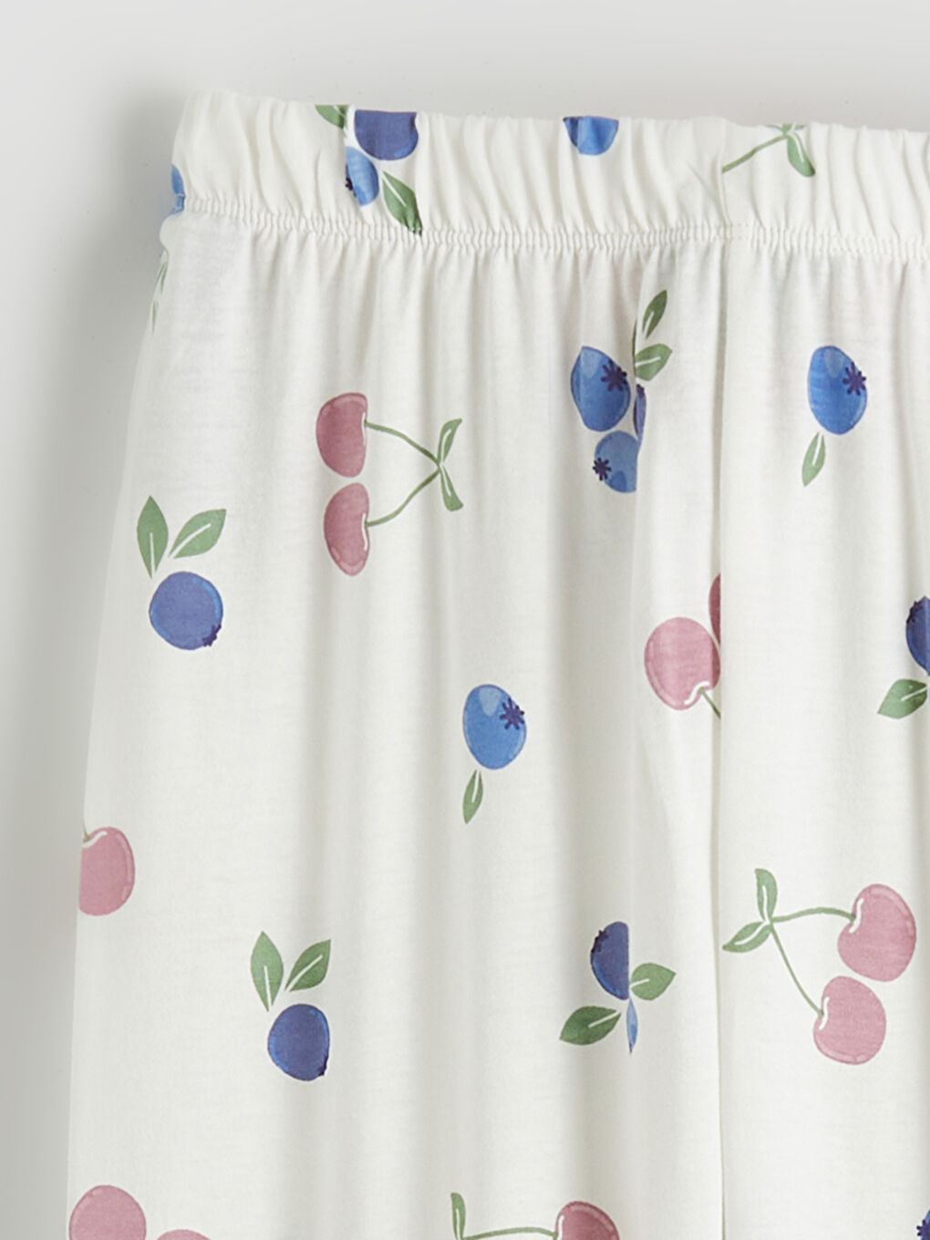 Ekru Bisiklet Yaka Kız Çocuk Pijama Takımı-5