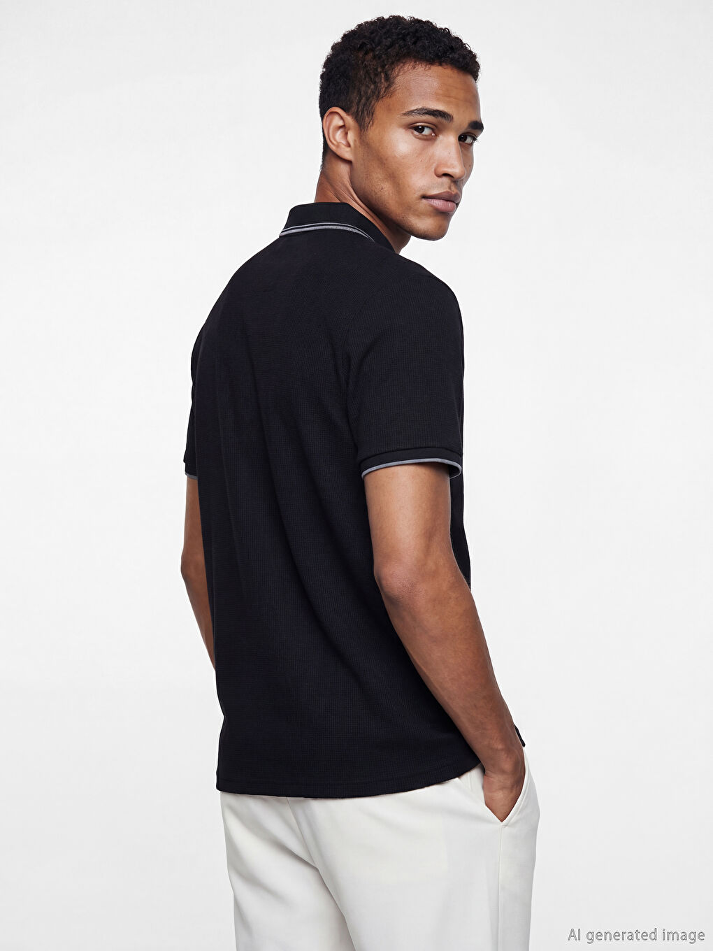 تي شيرت رجالي بياقة بولو من بيكيه-2
