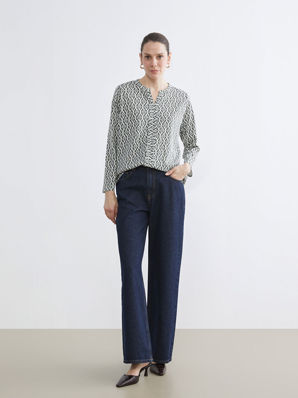 Woman GREEN Blouse-1