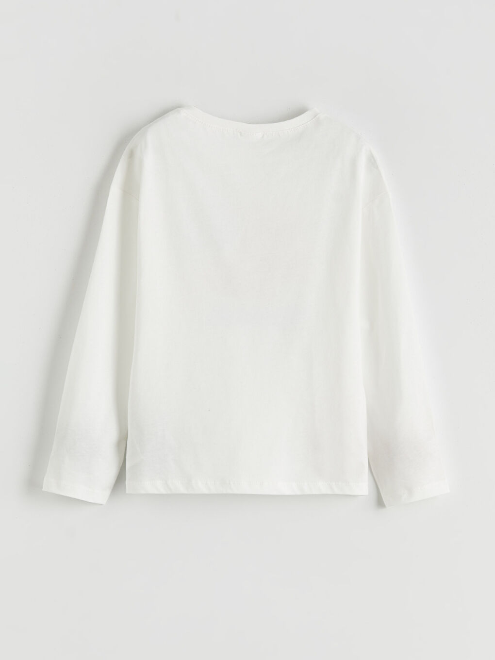 Ekru Bisiklet Yaka Baskılı Kız Çocuk Pijama Takımı-2