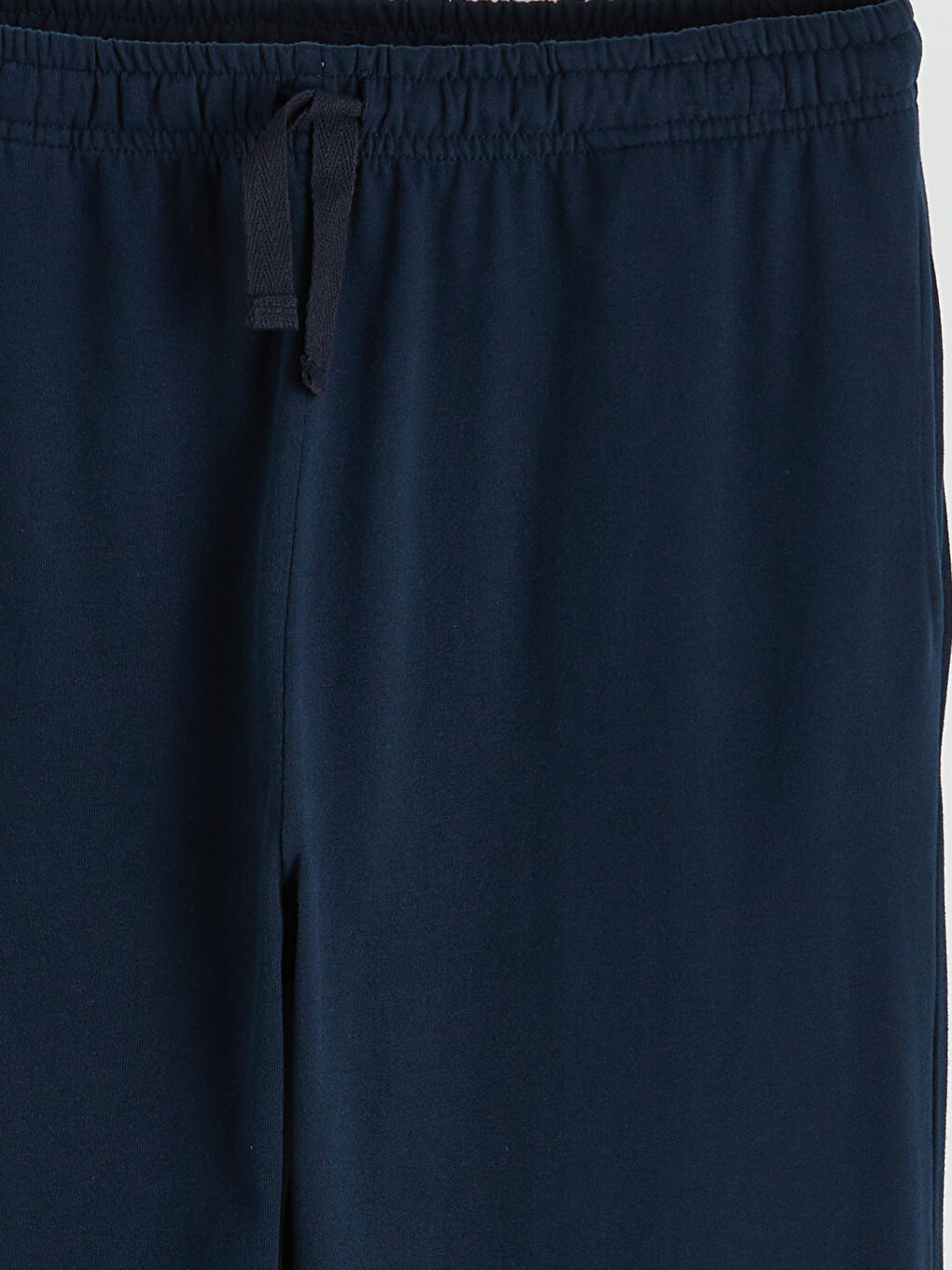 Mavi Bisiklet Yaka Düz Erkek Pijama Takımı-4