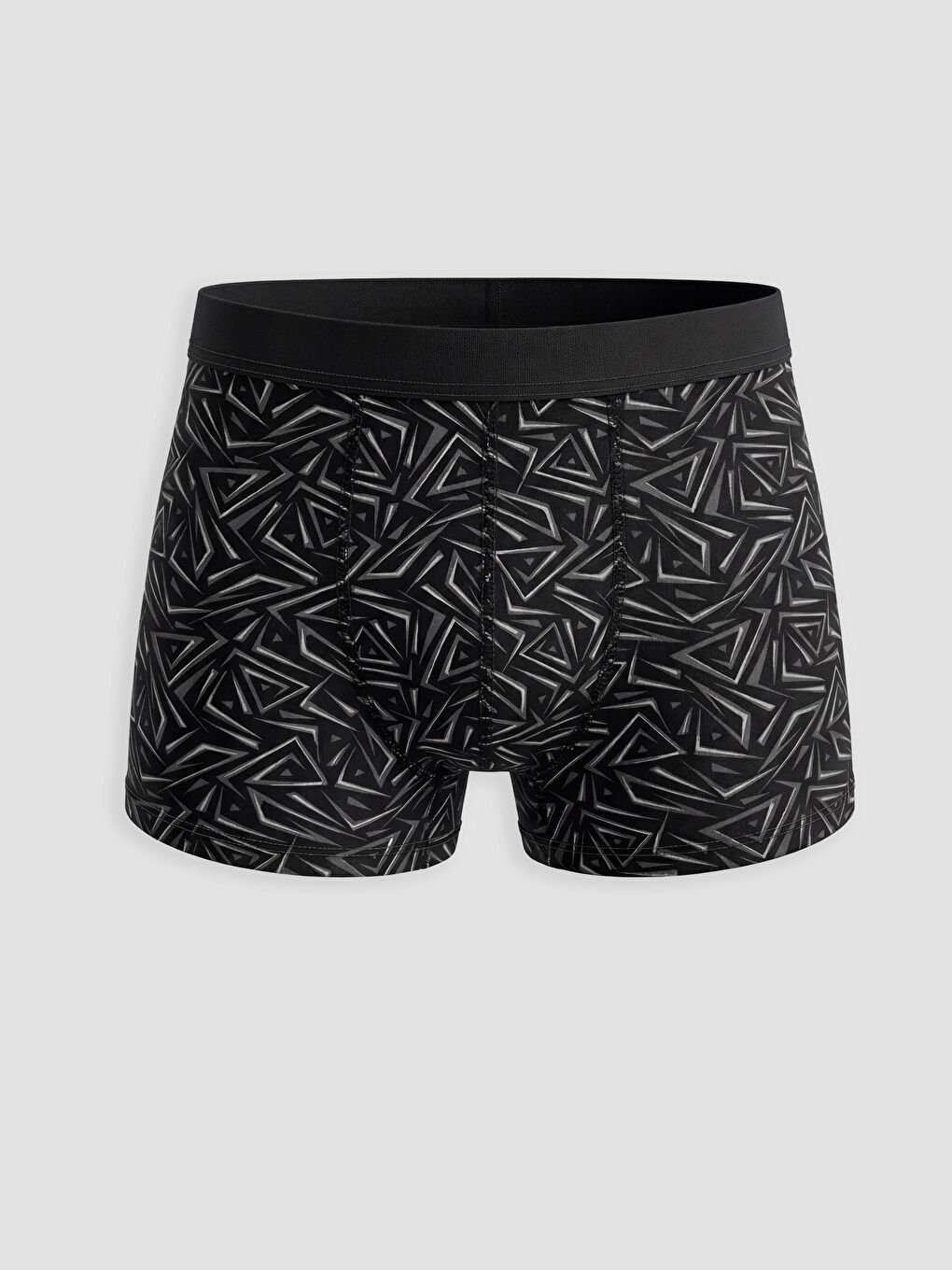 Gri Regular Fit Pamuklu Erkek Boxer 3'lü-3